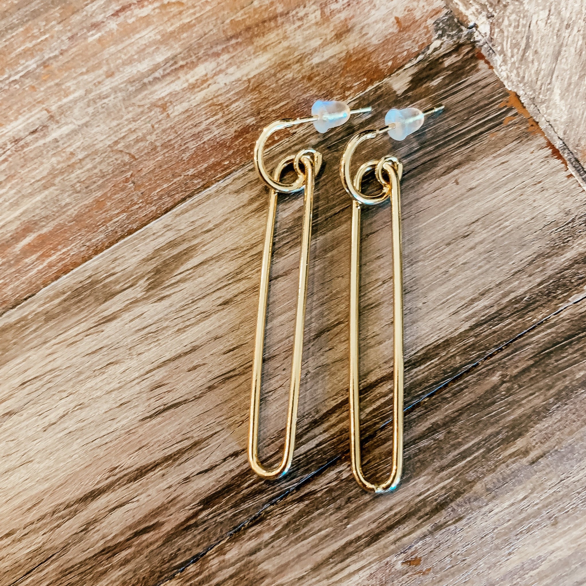 paper clip earrings