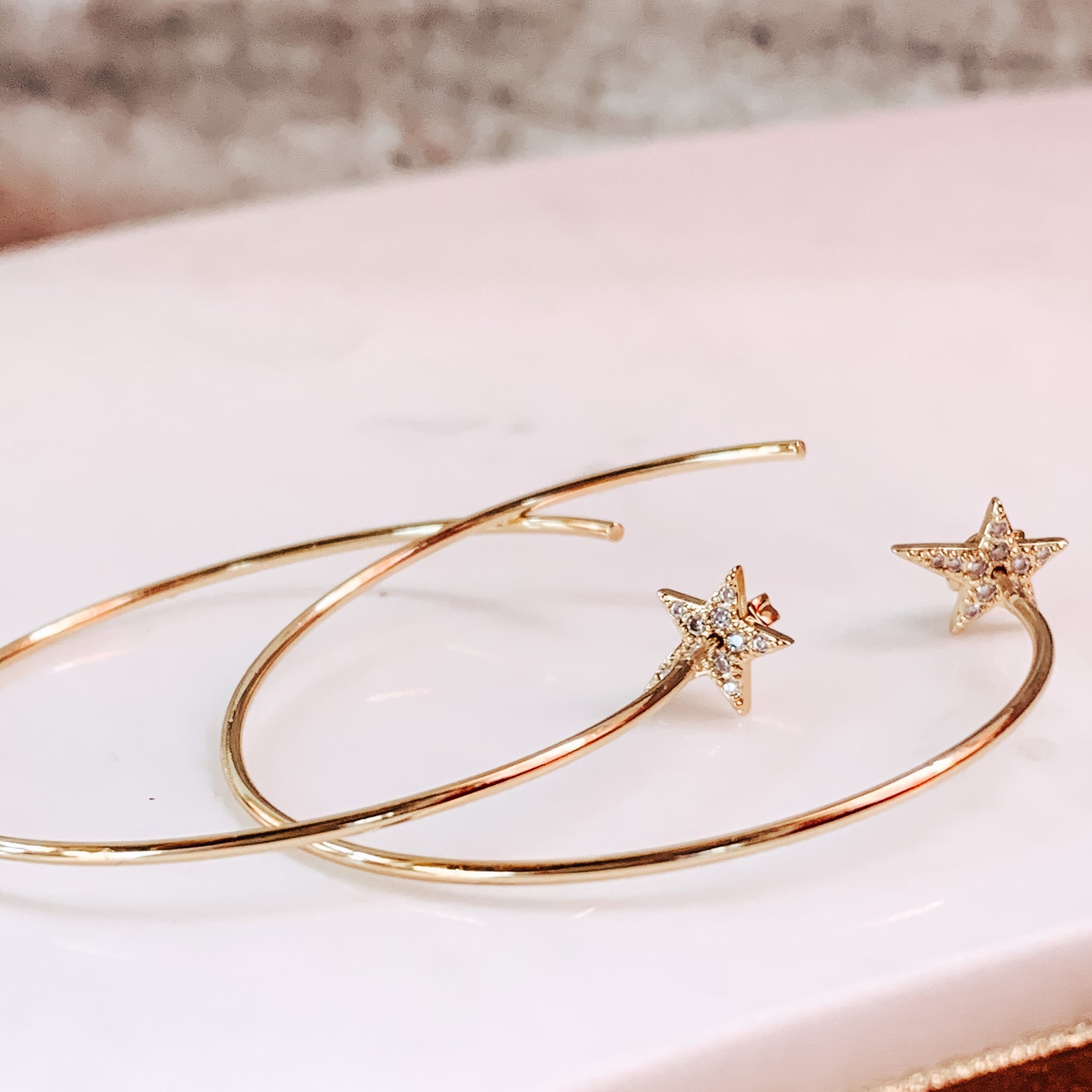 a star is born hoop earrings