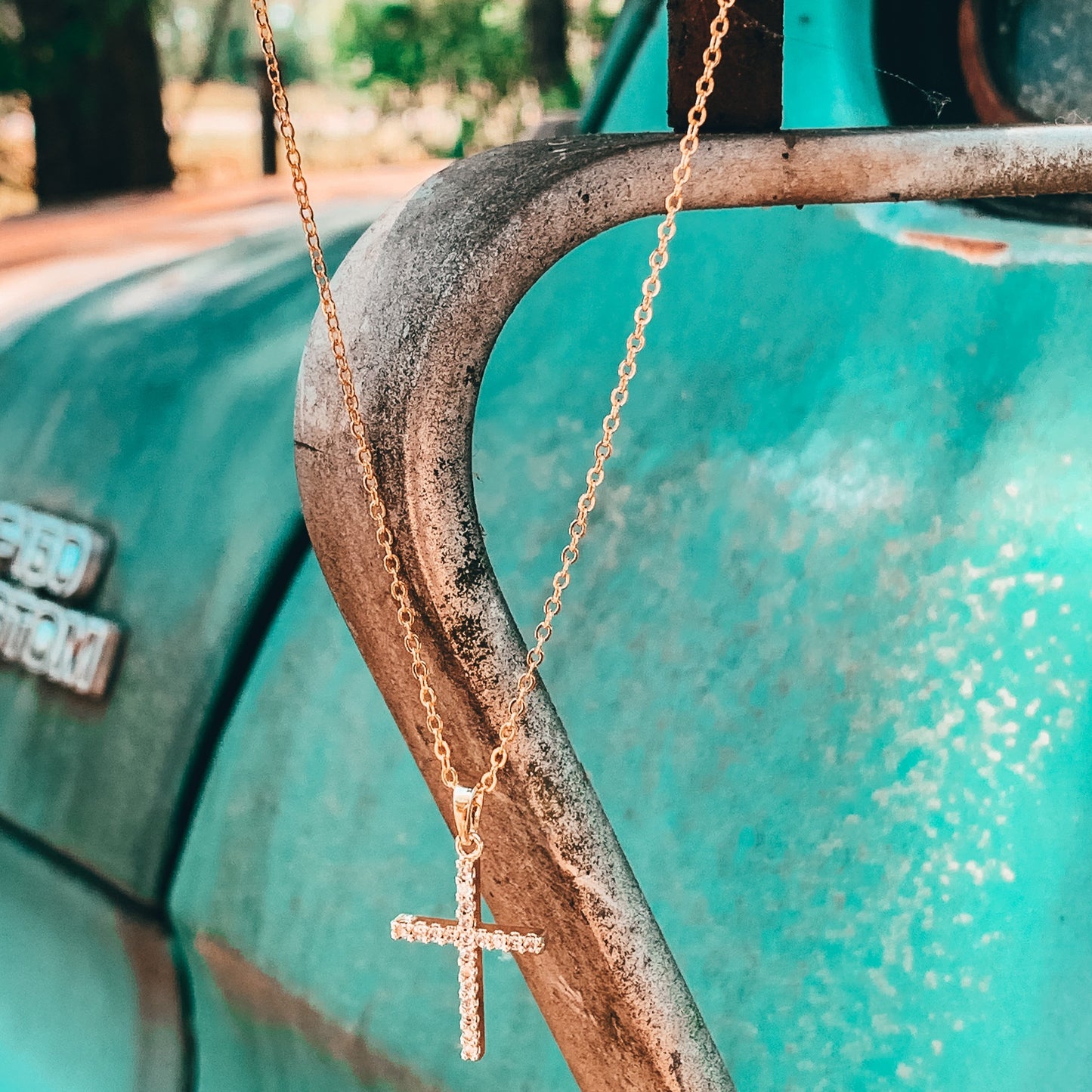 the cross necklace