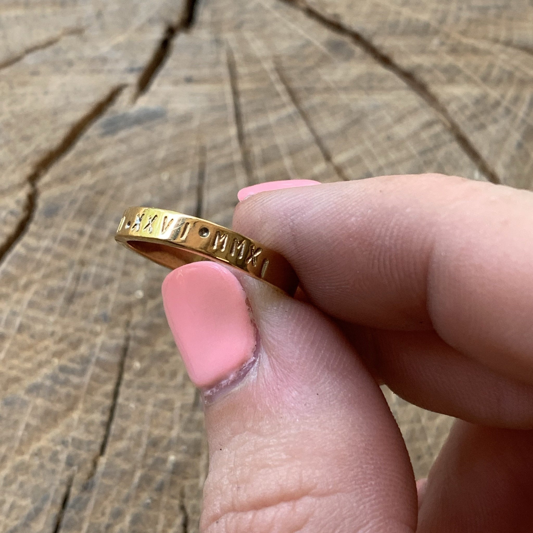 skinny gold ring