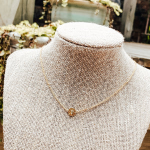 itty bitty initial necklace