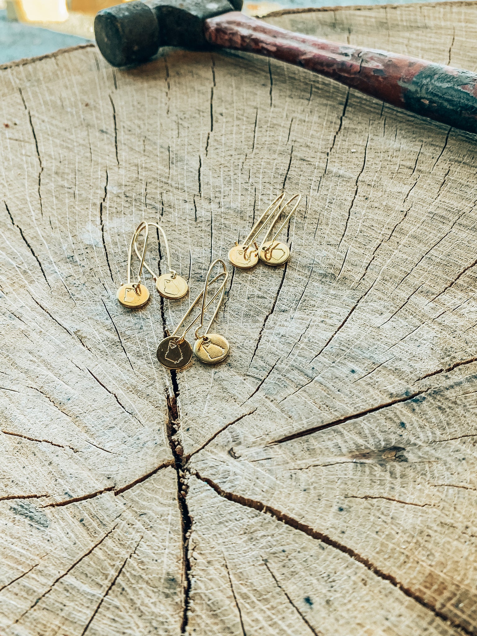 left my heart in georgia earrings